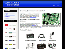 Tablet Screenshot of harleyselectronics.com